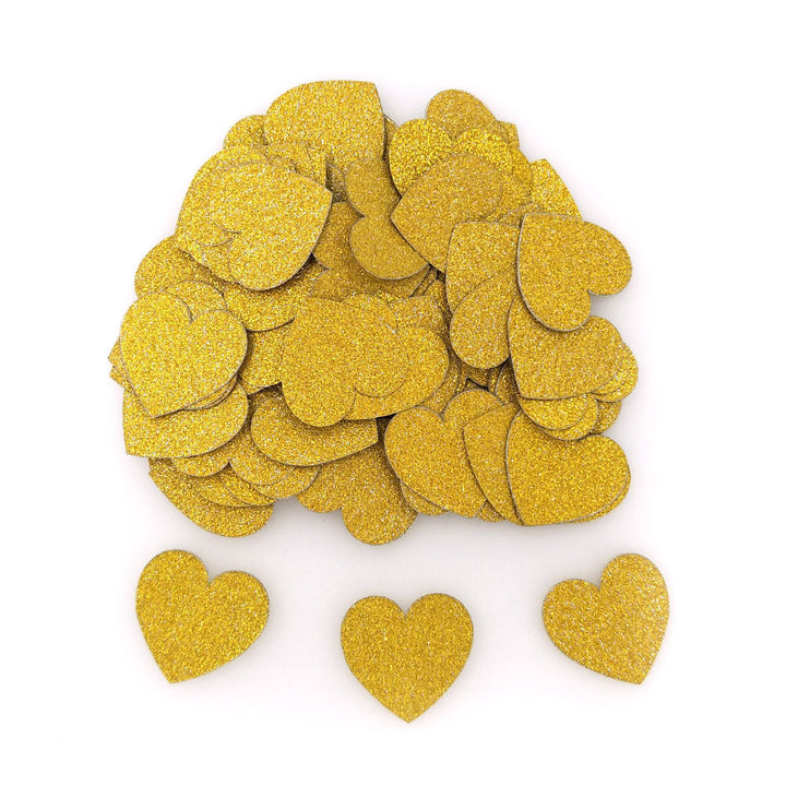 Heart Shaped Glitter Confetti - 100 Pieces