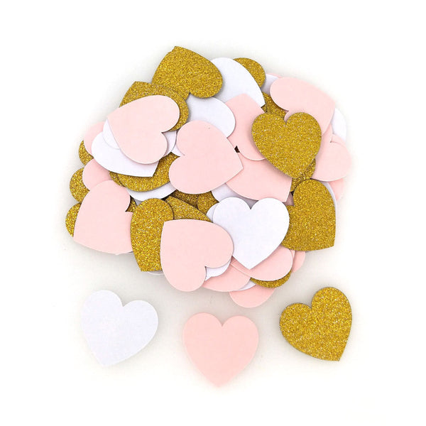 Heart Shaped Glitter Confetti - 100 Pieces