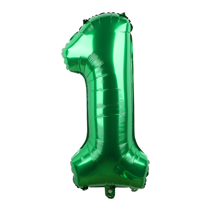 30 Inch Number Green Balloon