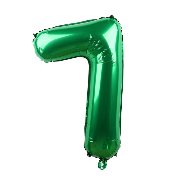 30 Inch Number Green Balloon