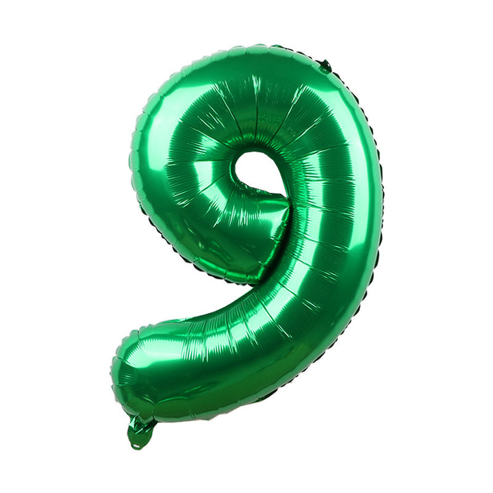 30 Inch Number Green Balloon