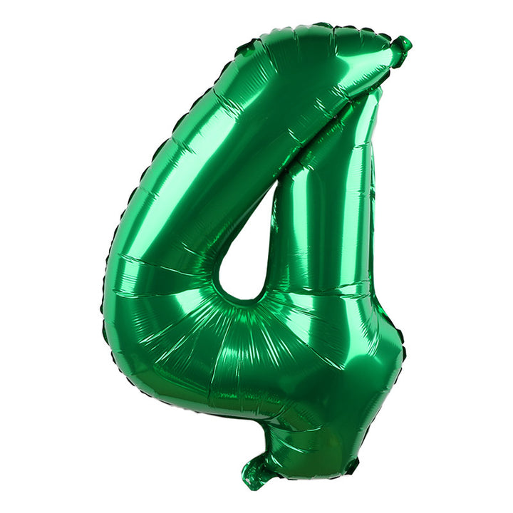 30 Inch Number Green Balloon