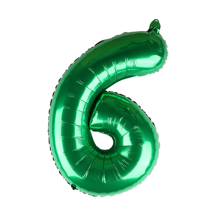 30 Inch Number Green Balloon