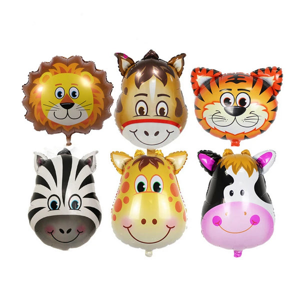 Medium/mini animal head aluminum foil balloon