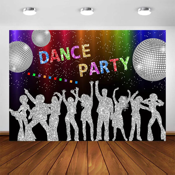 Disco Dance Party Backdrop