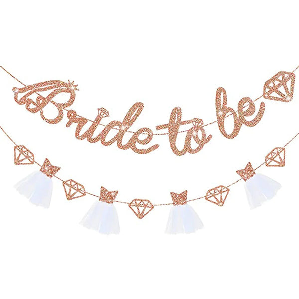 Rose Gold  Bride To Be Banner