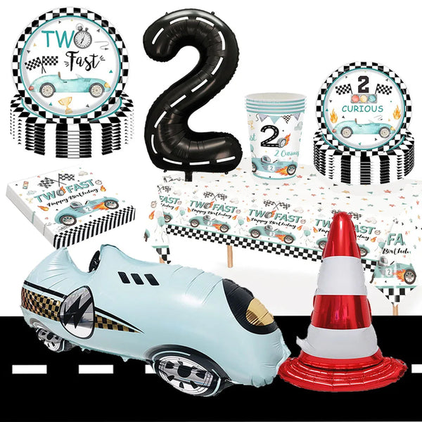 Two Fast Birthday Party Tableware Decor