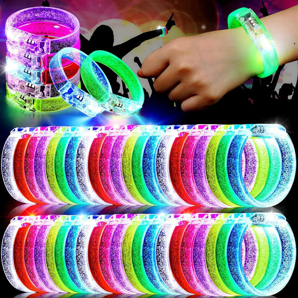 5/10/20/50/60 Pcs LED Sticks Bracelets Wristbands Glow In The Dark