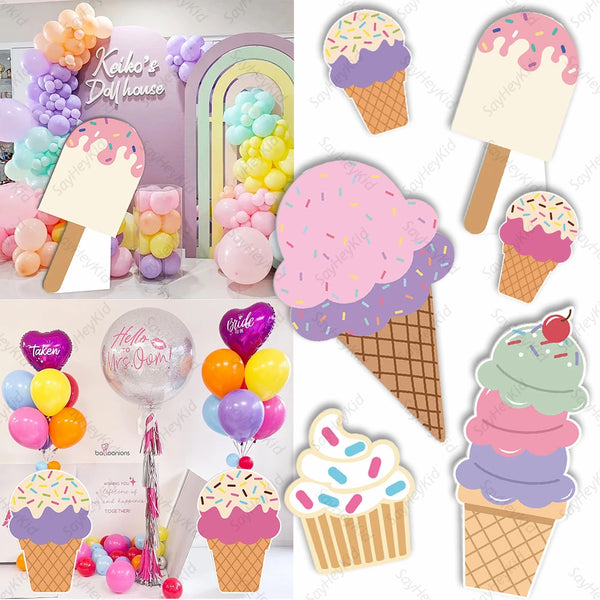 Ice Cream Summer Theme Cardboard Cutout