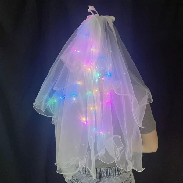 1pcs Glow Wedding Veil LED Light