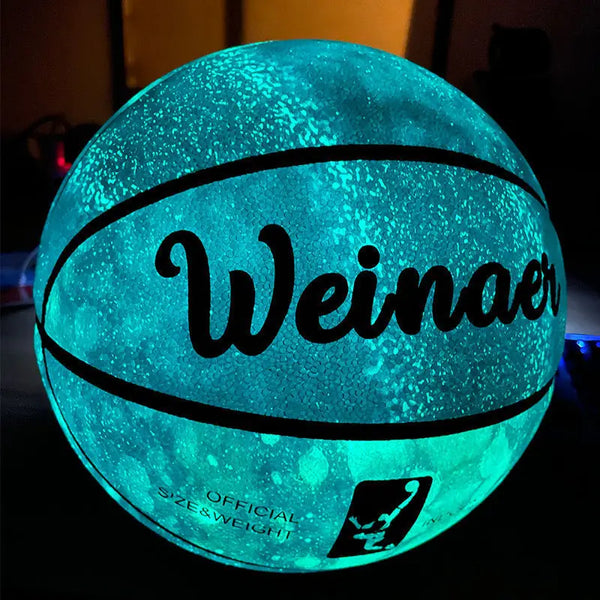 Night light fluorescent Basketball Size 7 #  hygroscopic street ball lighting