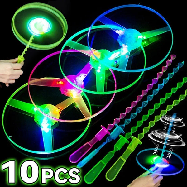 LED Luminous Bamboo Dragonfly Flying Saucers