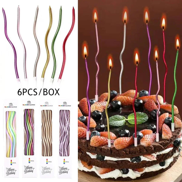 Curved Candles Rotating