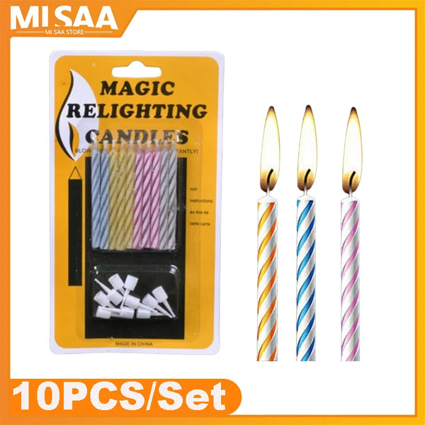 Magic Props Candles - 10 Pcs