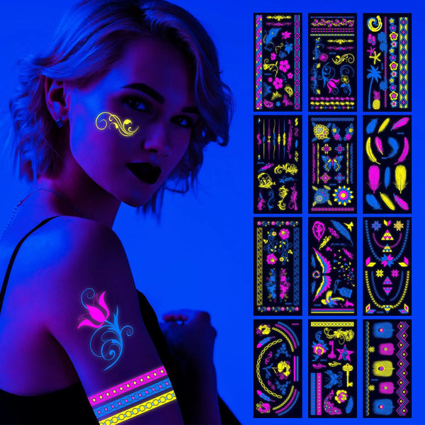 Glow in The Dark Body Tattoo Stickers