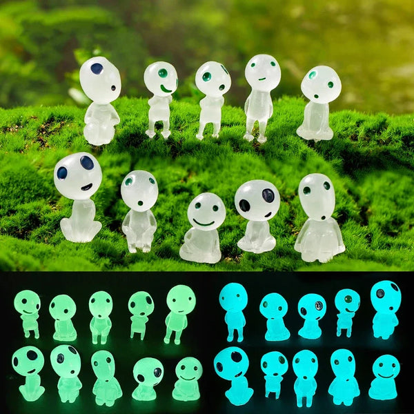 10 Pcs Luminous Elves Mini Figures Glow in the Dark Yard Decorations