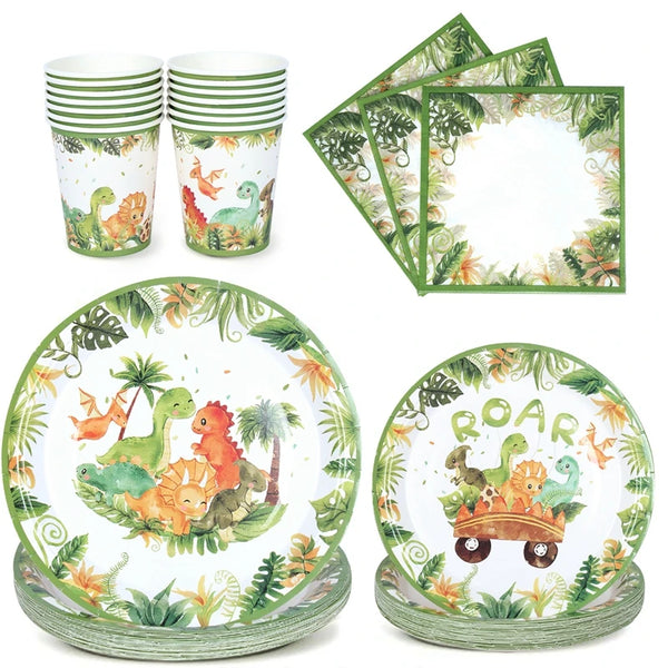 Dinosaur Theme Disposable Tableware