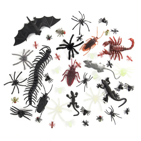 1 Pack Halloween Fake Insect Cock Bugs Spider Decorations