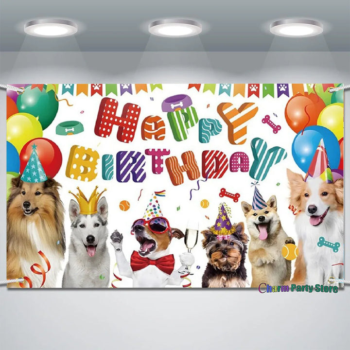 Happy Birthday Backdrops - Dog