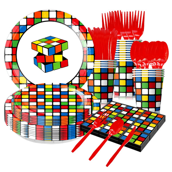 Magic Cube Theme Party Tableware