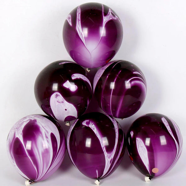 Marble Purple Balloons