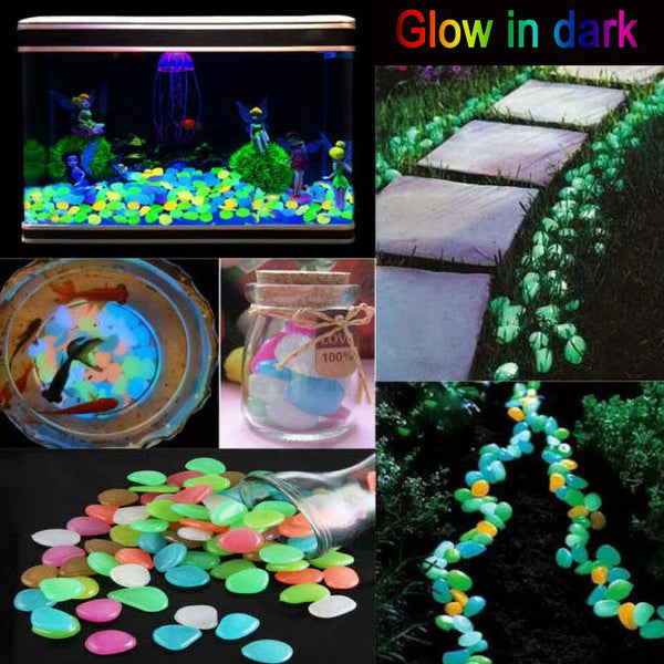 Garden Luminous Stones Glow In The Dark