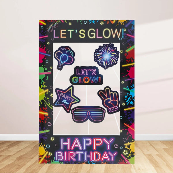 Fluorescent Party Photo Booth Prop - One Frame