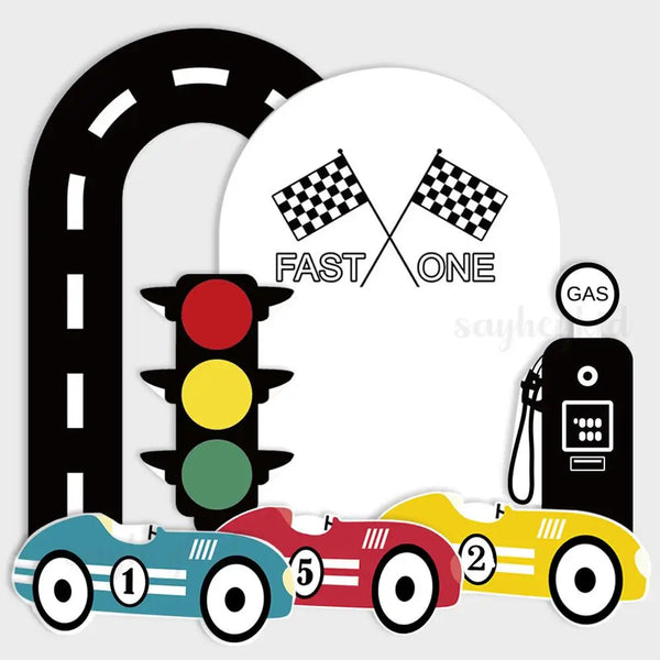 Race Car Traffic Lights Cardboard Cutout