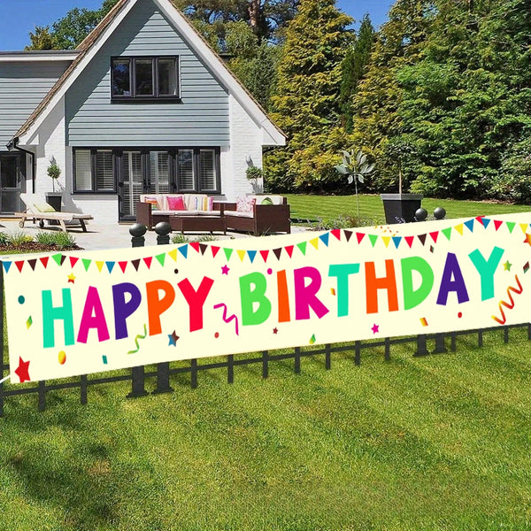 Happy Birthday Banner - 1 Pc