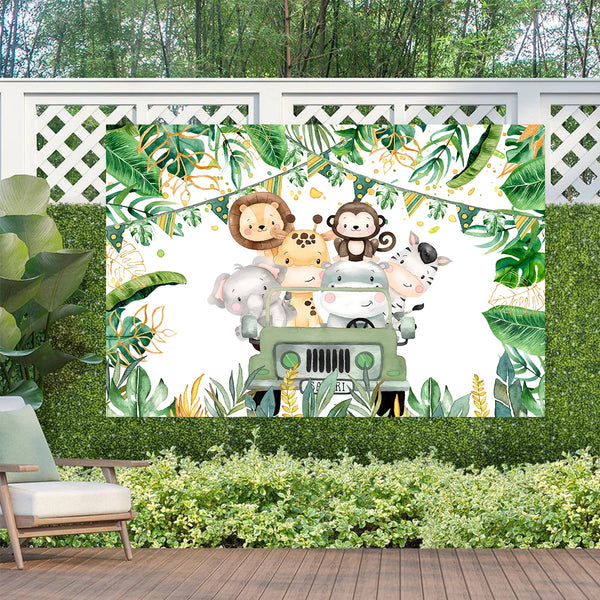 Jungle Animals Backdrop