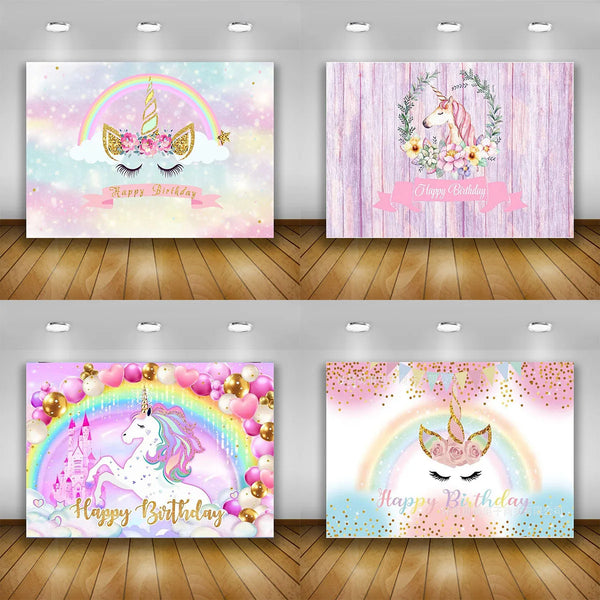 Rainbow Unicorn Backdrop