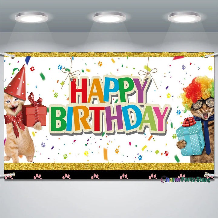 Happy Birthday Backdrops - Dog