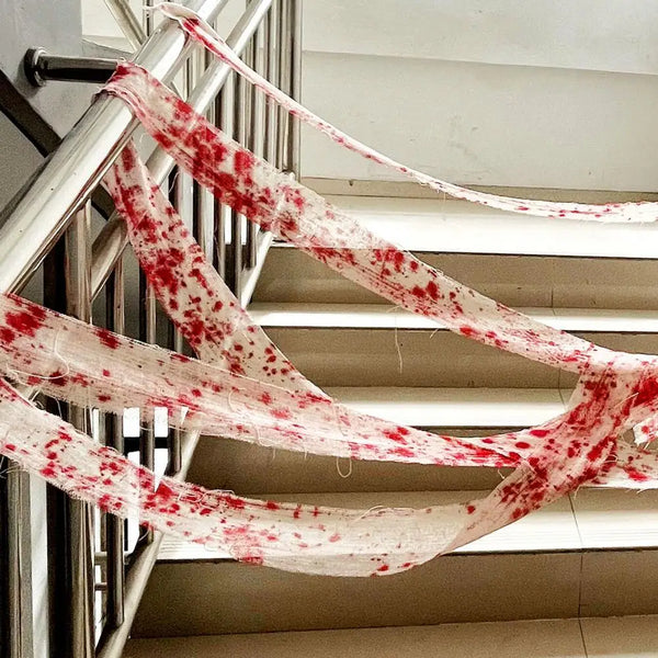 Halloween Creepy Gauze Scary Artificial Blood Bandage Cloth