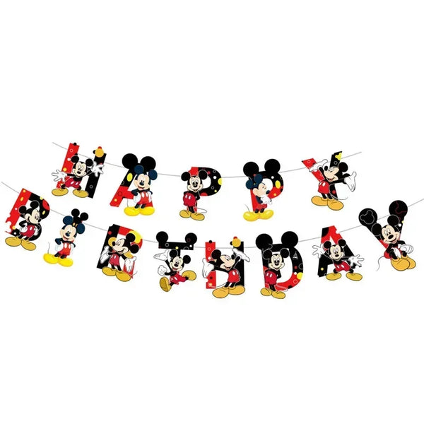 Mickey Mouse Happy Birthday Banner