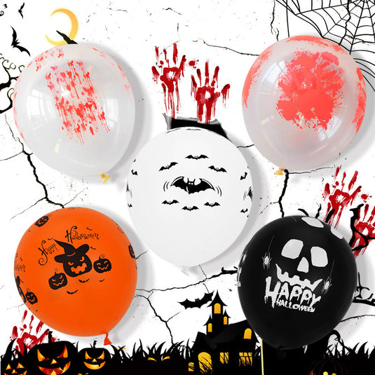 12 Inch Halloween Balloons - Pack of 100